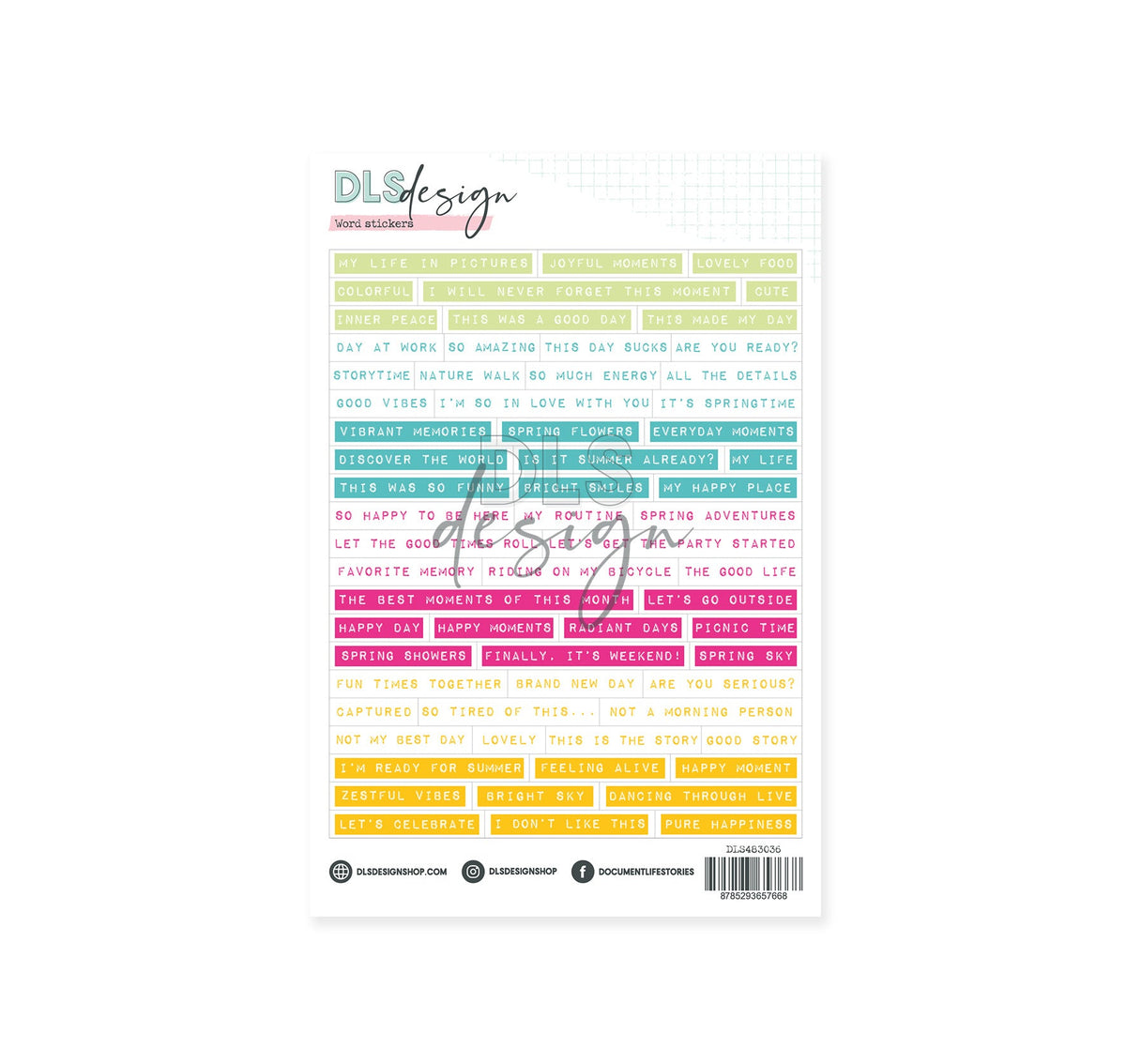 Word Stickers Zestful – DLS Design Wholesale
