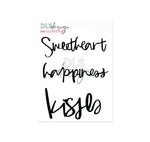 Die Set Words Sweetheart