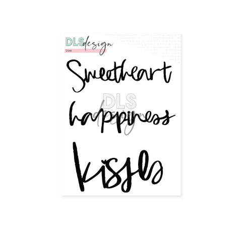 Die Set Words Sweetheart