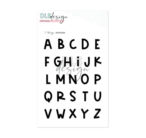 Clear Stamp Alphabet Mason Medium