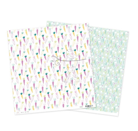 12" Paper Bunny Hop - Carrot Carnival