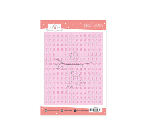 Alphabet Stickers Piper Peony