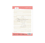 Alphabet Stickers Moris Gold
