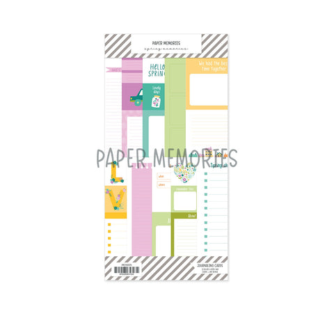 Journaling Cards 4x8" Spring Memories