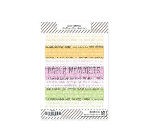 Word Stickers Spring Memories - Butterfly Ballet