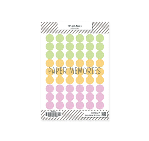 Vinyl Reinforcers Stickers Spring Memories Pastel