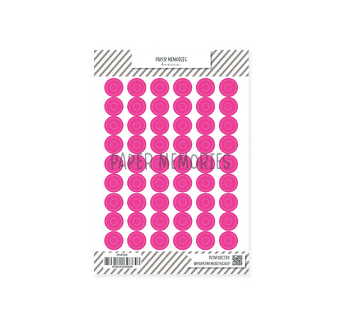 Vinyl Reinforcers Stickers Bright Peony