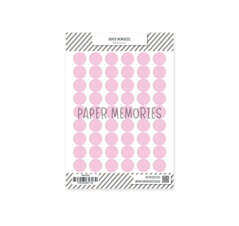 Vinyl Reinforcers Stickers Light Peony